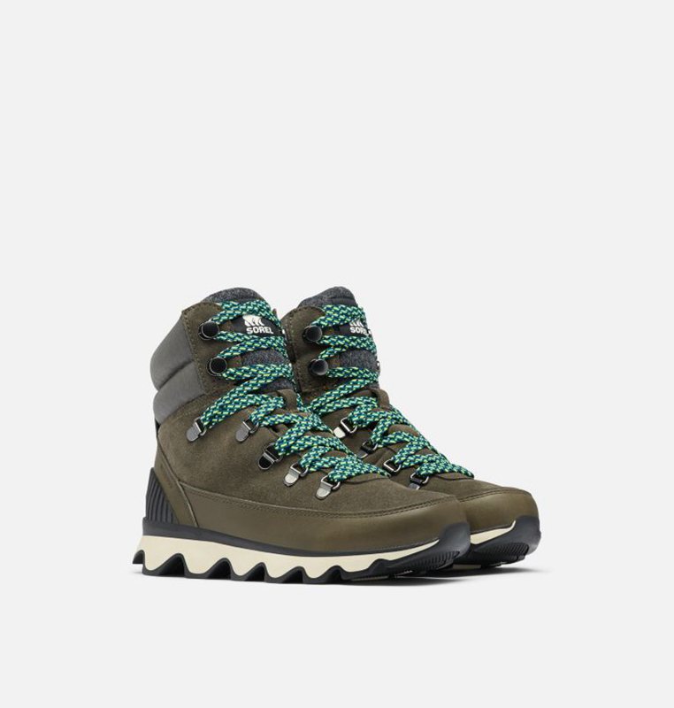 Botas De Invierno Sorel Mujer - Kinetic™ Conquest Bajas Verde Oscuro - 51467-OIXS